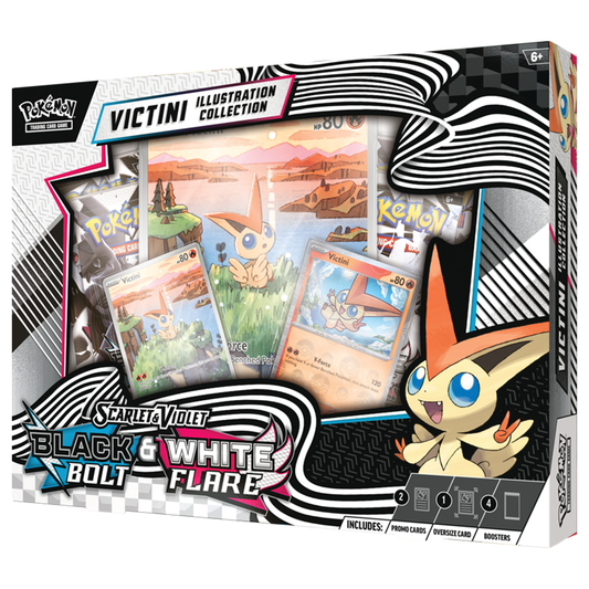 Black Bolt & White Flare Victini Illustration Collection